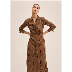 Vestido estampado retro -  Mujer | MANGO OUTLET España