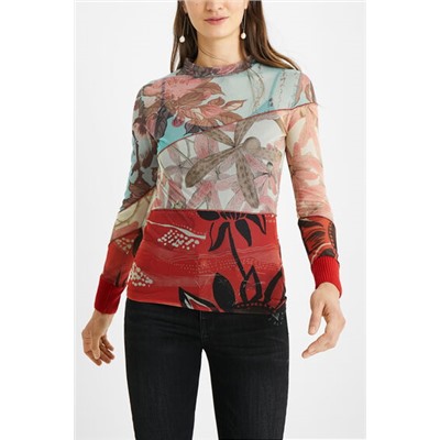 Camiseta slim floral
