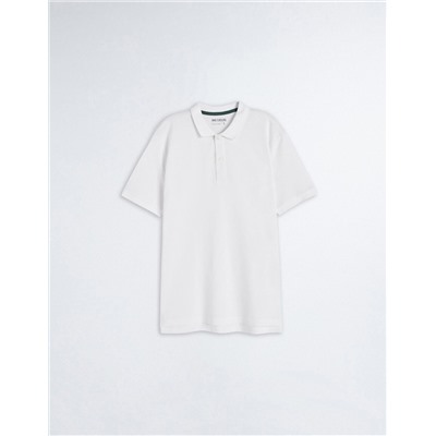 Piquet Polo, Men, White
