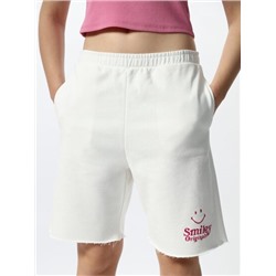PLUSH SHORTS WITH A SMILEY® PRINT