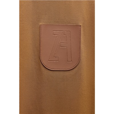 TOP WITH PADDED SHOULDERS AND LABEL