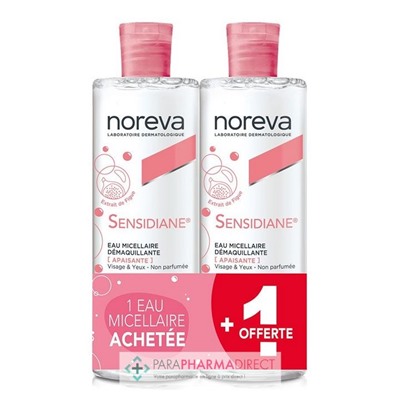Noreva Sensidiane Eau Micellaire Démaquillante Apaisante 2x400mlLot  × 2