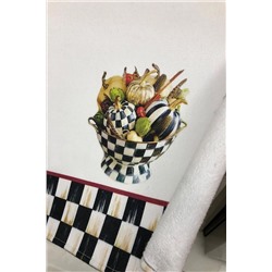 AYMİRAHOME Dekoratif Mutfak Pamuklu Fırın Havlusu Özel Desenli Damalı Model 35x50 cm Yıkanabilir Pamuklu Ürün AYSEPET