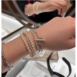 Двойной браслет с жемчугом Swarovsk*i   Tiffan*y&c*o