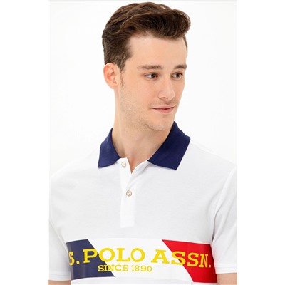 Erkek Beyaz Polo Yaka Tişört