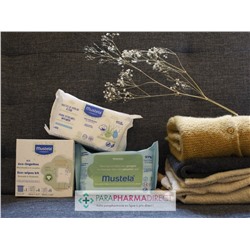 Mustela Lingettes de Coton BIO à l'Eau - LOT de 3x60 lingettesLot  × 3