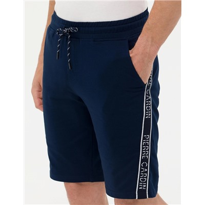 Lacivert Slim Fit Örme Şort
