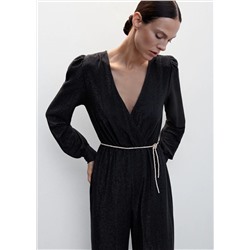 Mono largo lúrex -  Mujer | MANGO OUTLET España
