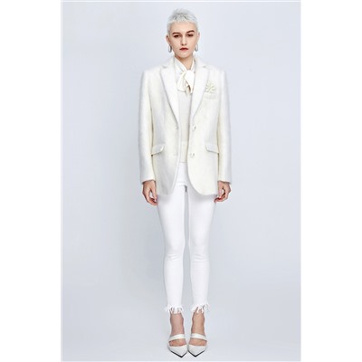 Blazer de lana Blanco