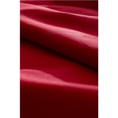 Manon King Size Plus %100 Pamuk Ranforce Lastiksiz Çarşaf - Kırmızı