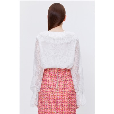 Camisa avolantada Blanco