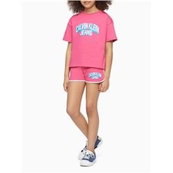 GIRLS LOGO TRACK SHORTS