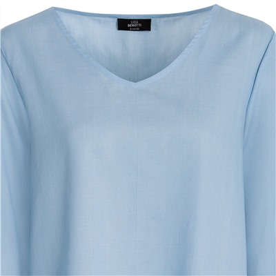 Damen Bluse mit V-Ausschnitt