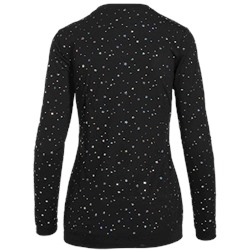 koi Scrubs Limited Edition Audrina Black/Hologram Silver Tee