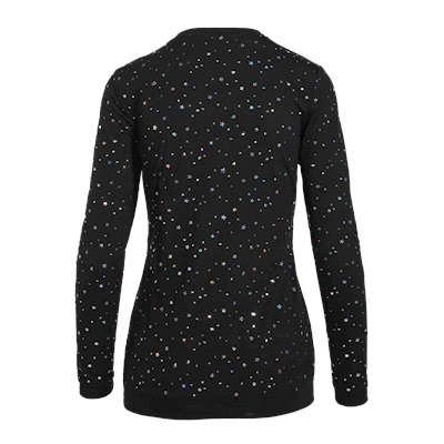 koi Scrubs Limited Edition Audrina Black/Hologram Silver Tee