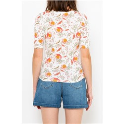 Camiseta Crudo y rosa