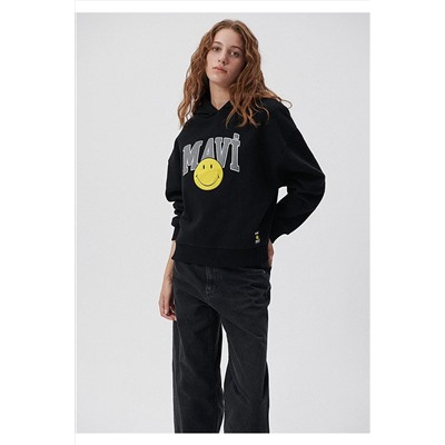 MaviX Smiley Originals Siyah Sweatshirt 1s10038-900