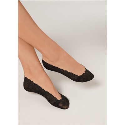 Unsichtbare Socken mit Muster