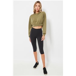 Leggings pirata de compresión cintura alta - Negro