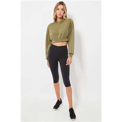 Leggings pirata de compresión cintura alta - Negro