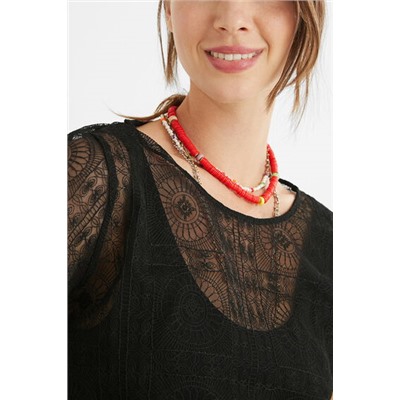 Body camiseta semitransparente