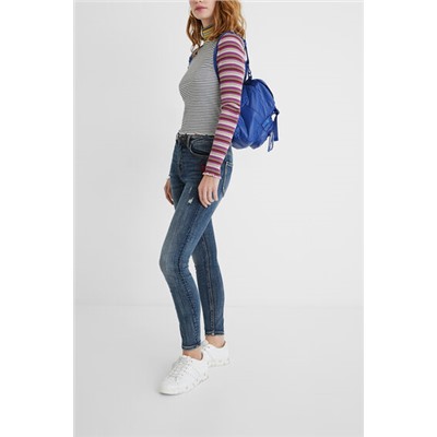 Camiseta crop rayas