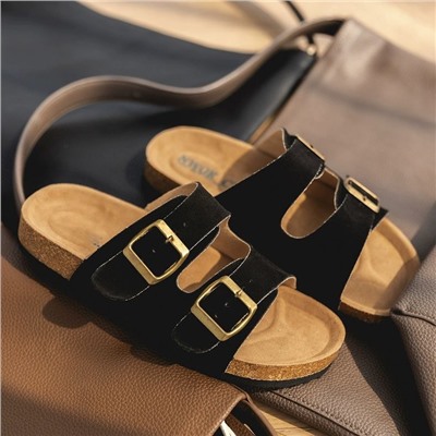 Женские пляжные шлепки в стиле Birkenstoc*k