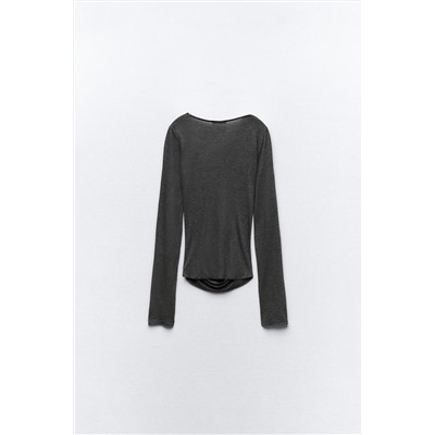 T-SHIRT WITH SIDE GATHERING