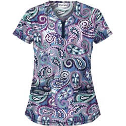 UA Boho Paisley Ceil Scrub Top
