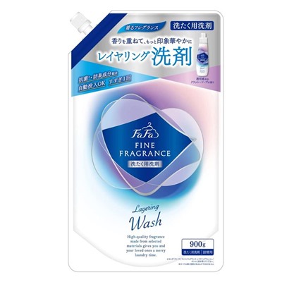 NISSAN FaFa Жидкое средство для стирки Fine Fragrance Layering WASH концентр, ар мускуса чая 900 гр.