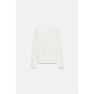 LONG SLEEVE COTTON T-SHIRT