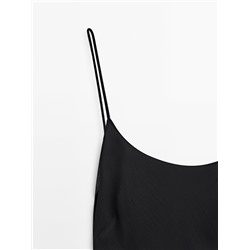Vestido largo georgette tirantes -Studio