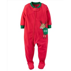 1-Piece Fleece Christmas PJs