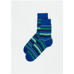 Kurze Herrensocken mit Streifenmotiv