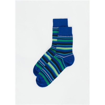 Kurze Herrensocken mit Streifenmotiv