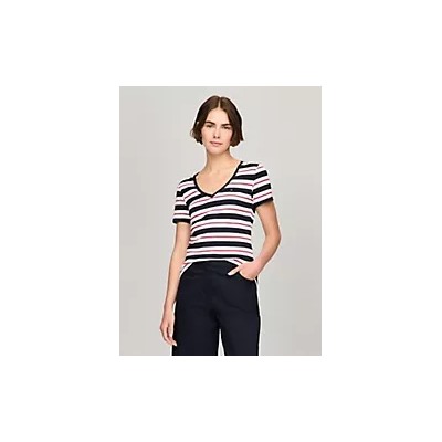 Stripe V-Neck Favorite T-Shirt