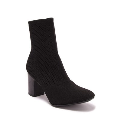 Born Meggs Knit Block Heel Sock Boot