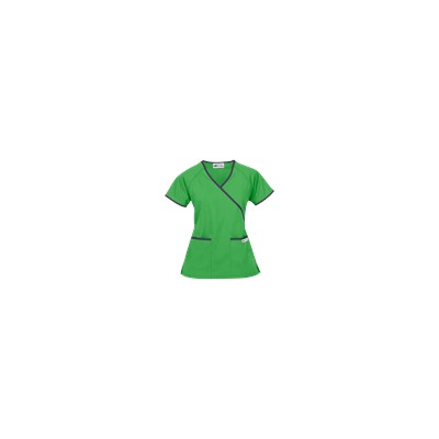 UA Best Buy Scrubs Contrast Mock Wrap Top