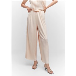 Pantalón wideleg plisado