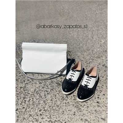 BDA · 6180 negro+Ab.Zapatos PELLE Milan (930) blanco АКЦИЯ