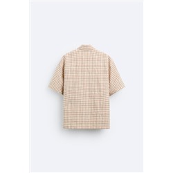 CAMISA CROPPED FIT CUADROS