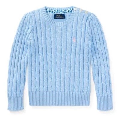 GIRLS 2-6X Cable-Knit Cotton Sweater