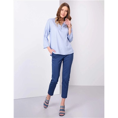 Açık Mavi Comfort Fit Uzun Kollu Gömlek