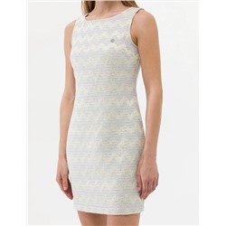 Ekru Slim Fit Dokuma Elbise