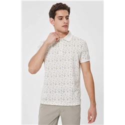 Lee Cooper Erkek Fresh Polo Yaka T-Shirt Kirik Beyaz 212 LCM 242045