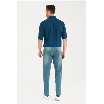 Erkek Açık Mavi Jean Pantolon