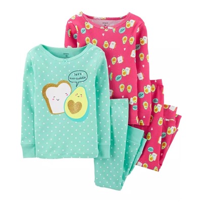 Carter's | Toddler 4-Piece Ballet Snug Fit Cotton PJs