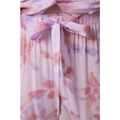 Pijama camisero Capri viscosa flores
