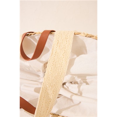 Bolso grande capazo rafia natural