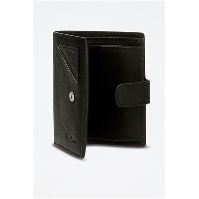 Cartera de piel Striking Negro